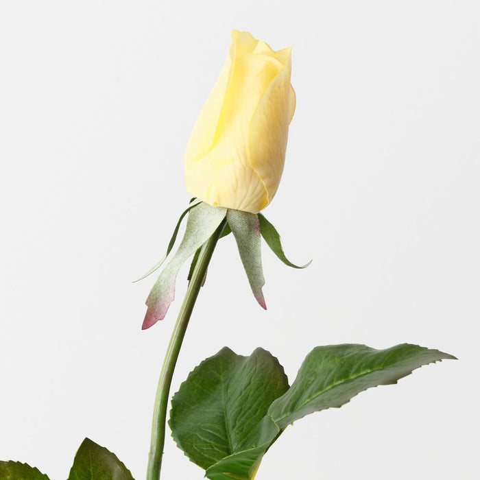 Artificial Everly Rosebud 44cm Yellow - Pack of 24 - FLORA DESIGNS