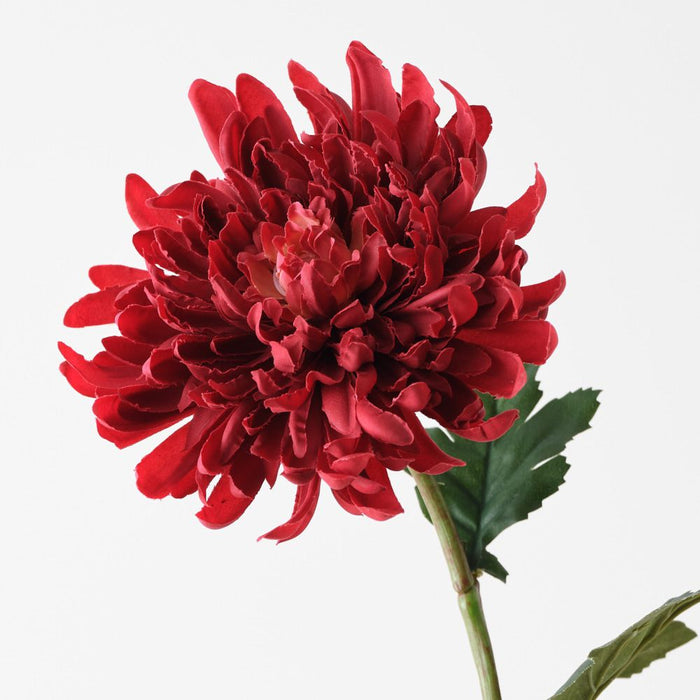 Artificial Chrysanthemum 58cm Burgundy - Pack of 12 - FLORA DESIGNS