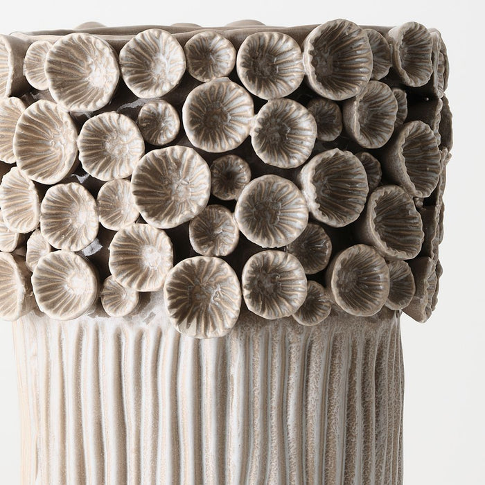 Lune Vase 41cm Ivory - FLORA DESIGNS