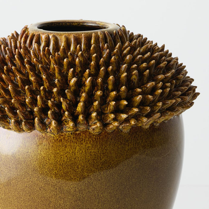 Niko Vase 32cm Saffron - FLORA DESIGNS