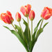 Artificial Dutch Tulip Bundle 33cm Flame - Pack of 6 - FLORA DESIGNS