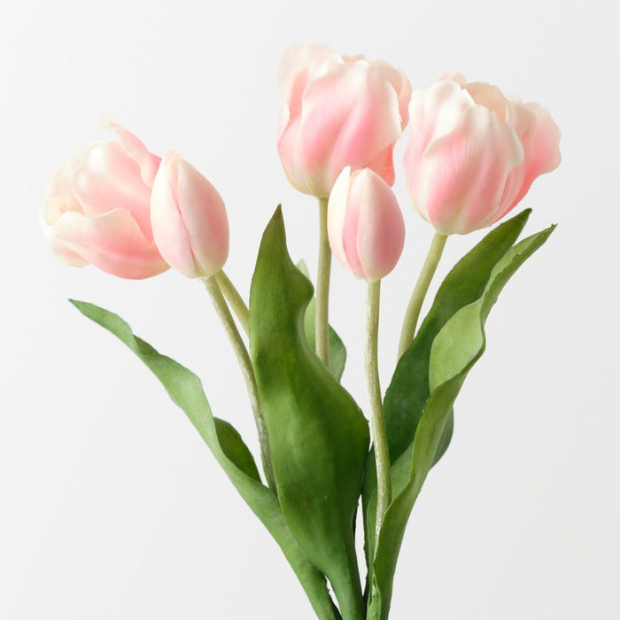 Artificial Dutch Tulip Bundle 33cm Pink - Pack of 6 - FLORA DESIGNS