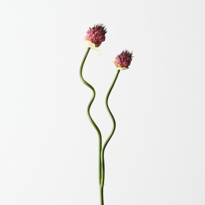 Artificial Allium Bud Spray 63cm Burgundy - FLORA DESIGNS