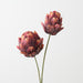 Artificial Artichoke Stem 58cm Burgundy Rust - Pack of 12 - FLORA DESIGNS