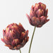 Artificial Artichoke Stem 58cm Burgundy Rust - Pack of 12 - FLORA DESIGNS