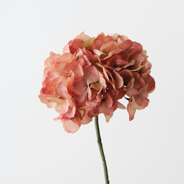 Artificial Hydrangea W O Leaf 46cm Mauve Green - FLORA DESIGNS