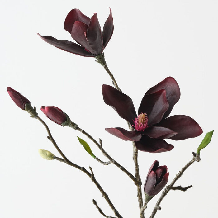 Artificial Tree Magnolia Spray 84cm Black Plum - FLORA DESIGNS