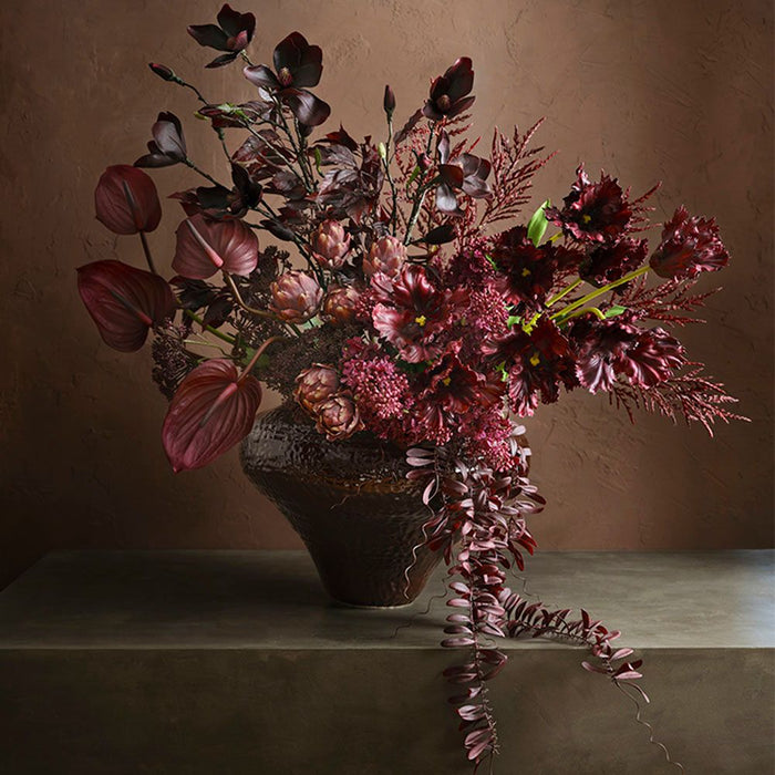 Artificial Tree Magnolia Spray 84cm Black Plum - FLORA DESIGNS