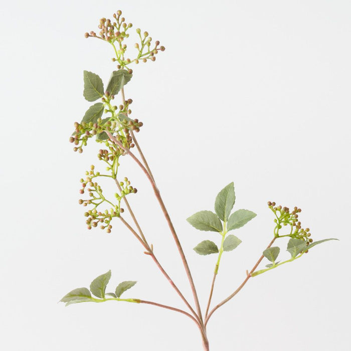 Artificial Sedum Spray 110cm Green Burgundy - Pack of 12 - FLORA DESIGNS
