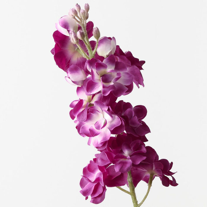 Artificial Stock Flower 60cm Purple - Pack of 12 - FLORA DESIGNS