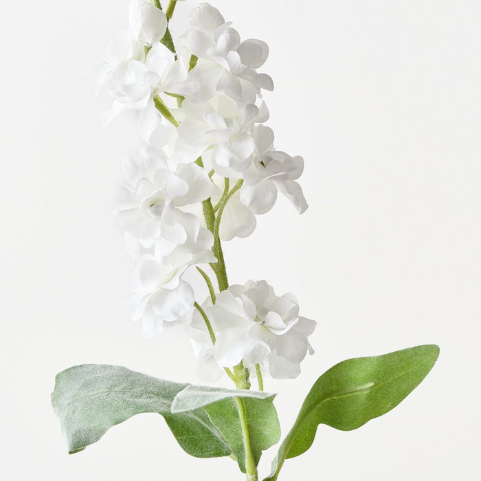 Artificial Stock Flower 75cm White - Pack of 12 - FLORA DESIGNS