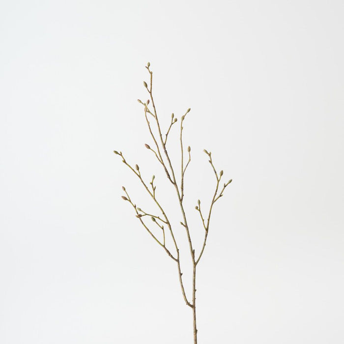 Artificial Twig Bud Spray 75cm Green Brown - FLORA DESIGNS