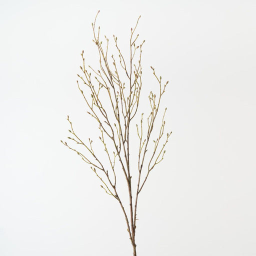 Artificial Twig Bud Spray 116cm Green Brown - FLORA DESIGNS