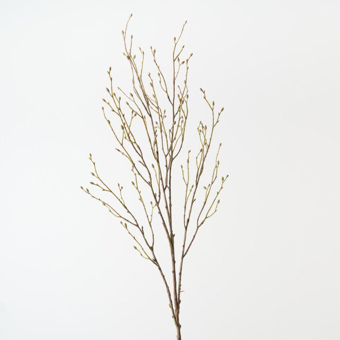 Artificial Twig Bud Spray 116cm Green Brown - FLORA DESIGNS