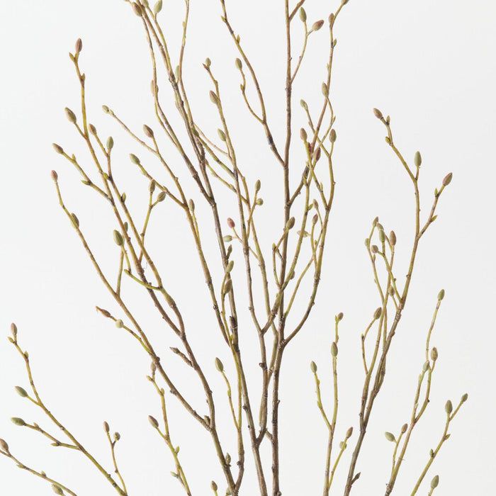 Artificial Twig Bud Spray 116cm Green Brown - FLORA DESIGNS