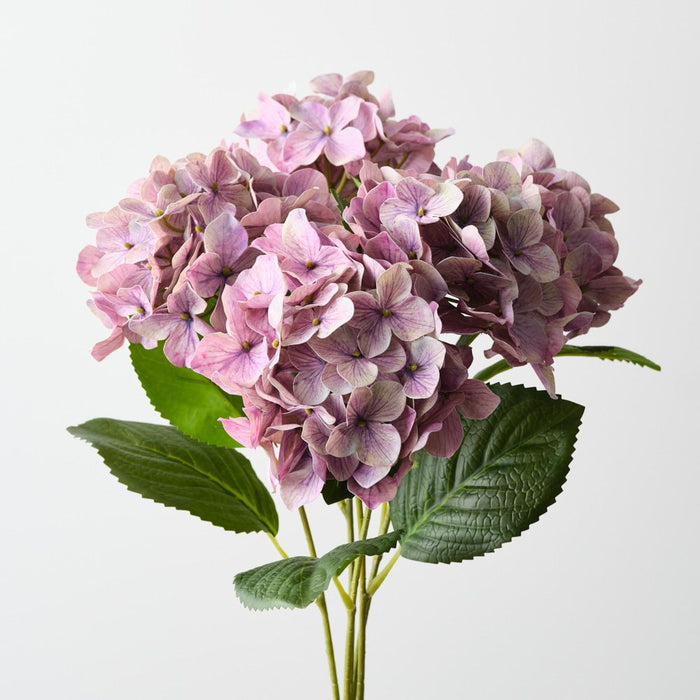 Artificial Hydrangea Bush 50cm Lavender - Pack of 12 - FLORA DESIGNS