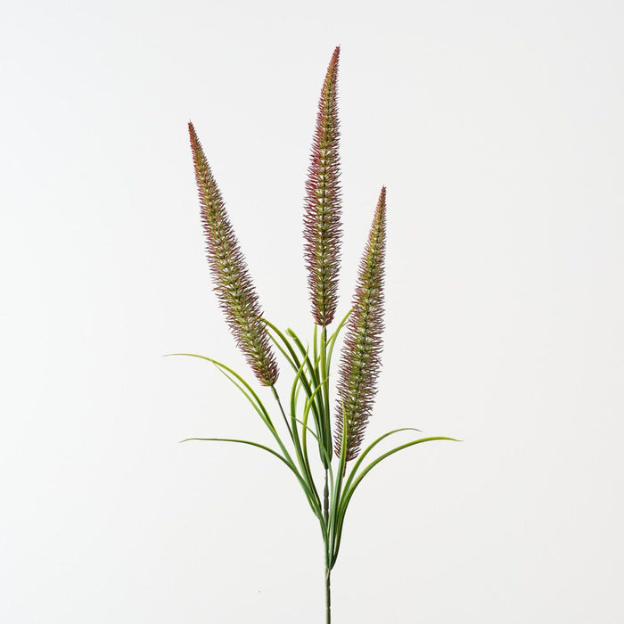Artificial Foxtail Fern Spray 89cm Burgundy Green - Pack of 12 - FLORA DESIGNS