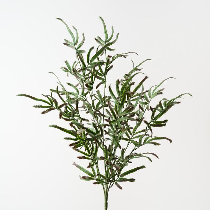 Artificial Brake Fern Hanging Bush 69cm Green Burgundy - Pack of 6 - FLORA DESIGNS