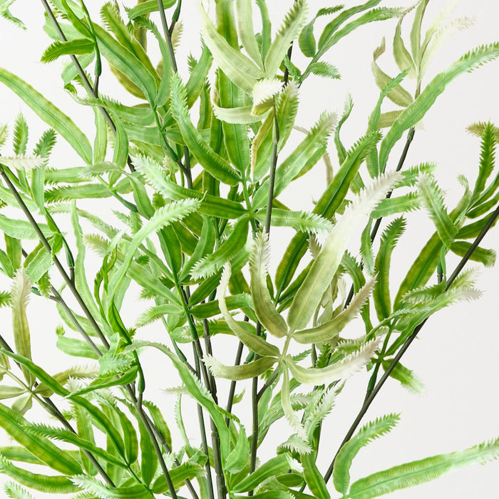 Artificial Brake Fern Hanging Bush 69cm Green White - Pack of 6 - FLORA DESIGNS