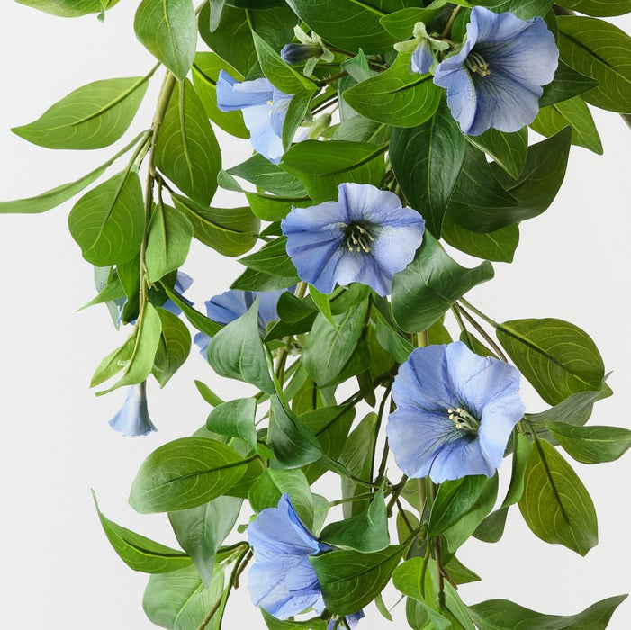 Artificial Petunia Hanging Bush 76cm French Blue - Pack of 6 - FLORA DESIGNS