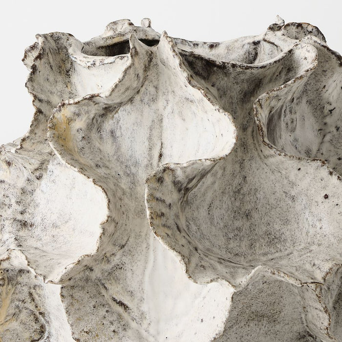 Ostia Vase 36cm Cream Brown - FLORA DESIGNS