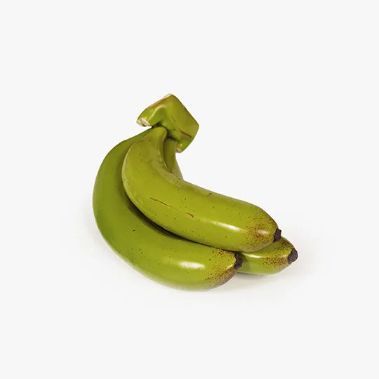 Fruit Banana Cluster x3 Green 17cm - Pack of 6