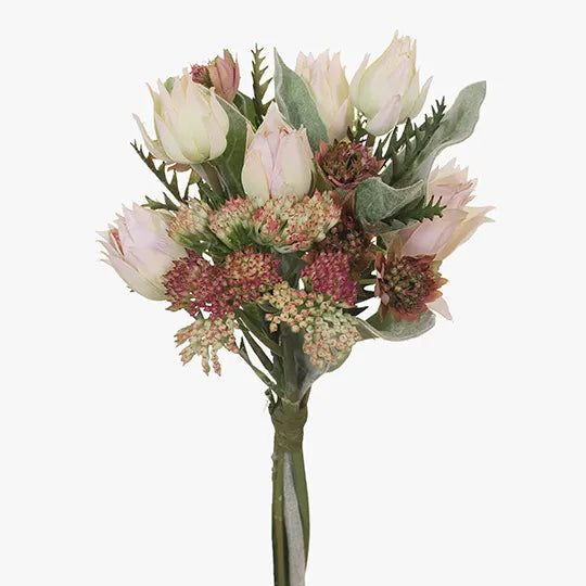 Blushing Bride Mix Bouquet Light Pink 29cm - Pack of 6
