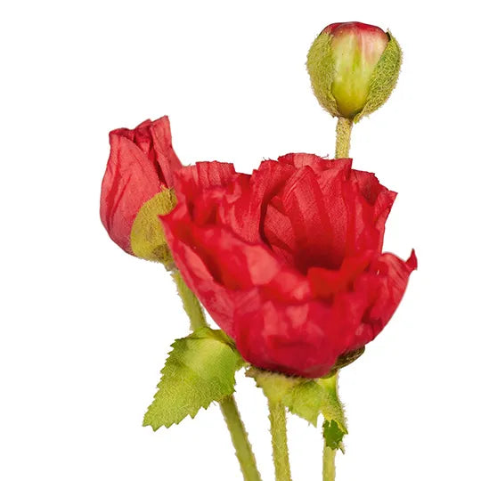 Poppy Spray Red 57cm - Pack of 12