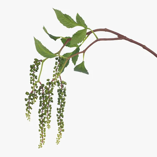 Berry Hanging Spray Green 88cm - Pack of 12