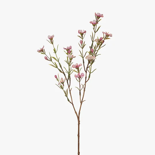 Wax Flower Pink 52cm - Pack of 24