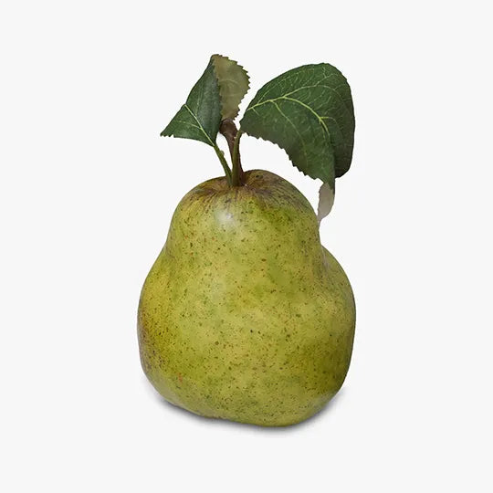 Fruit Pear w/Leaf Green 11cm - Pack of 12