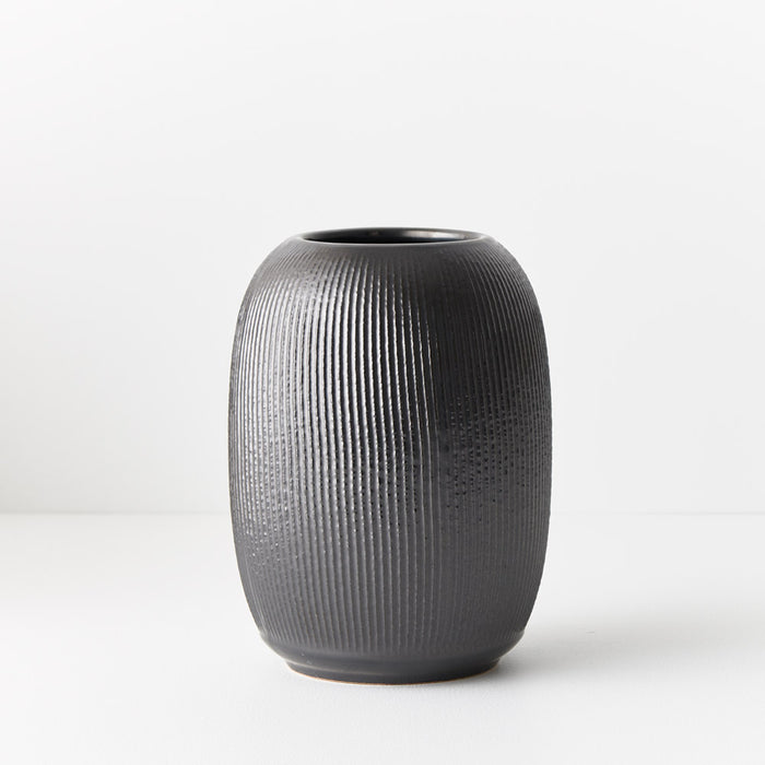 Vase Suki Black 17cm Pack of 2