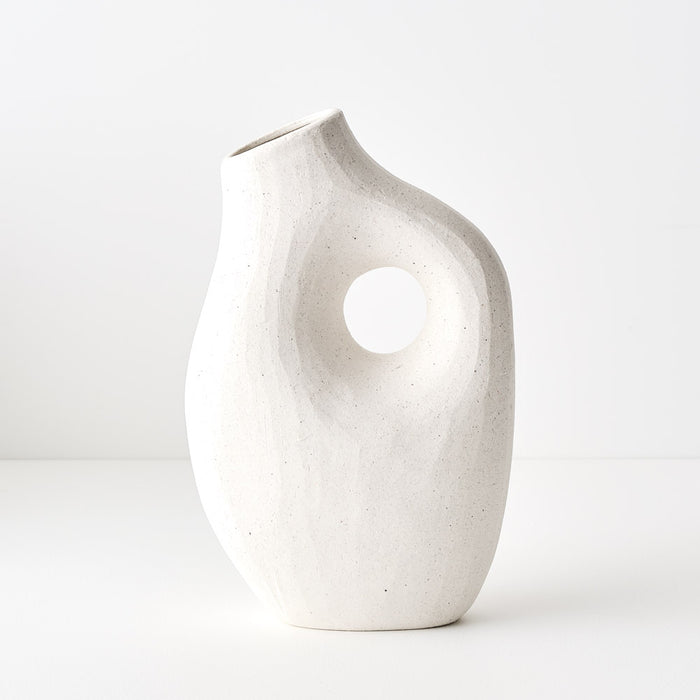 Vase Tegan White Chalk 30cm Pack of 2