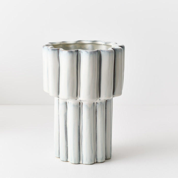 Gustel Pot Winter White 26cm x 18cm Pack of 2