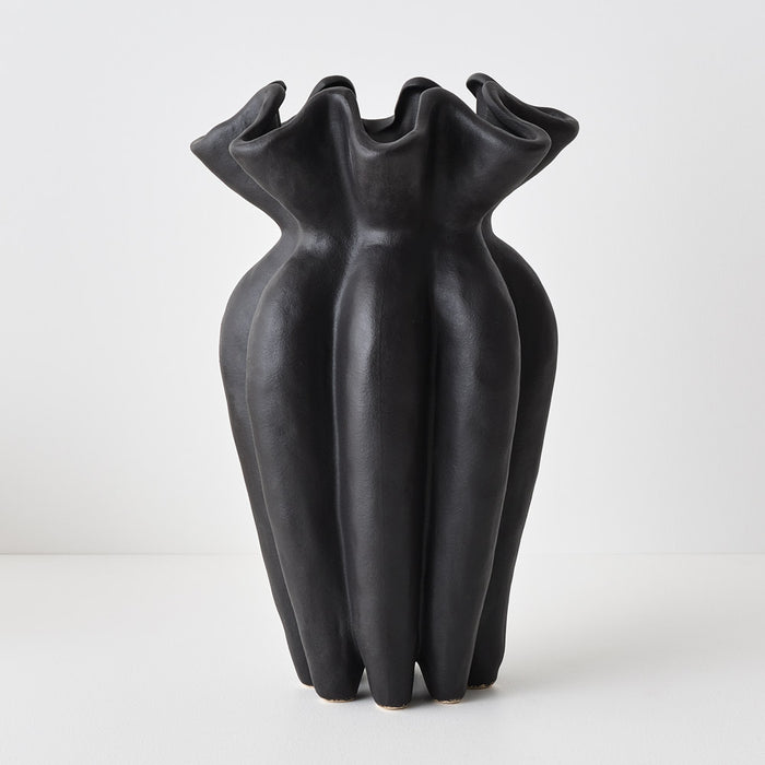 Gustel Vase Black 37cm Pack of 2
