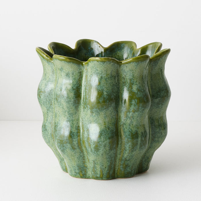 Oliva Pot Basil Green 24cm Pack of 2