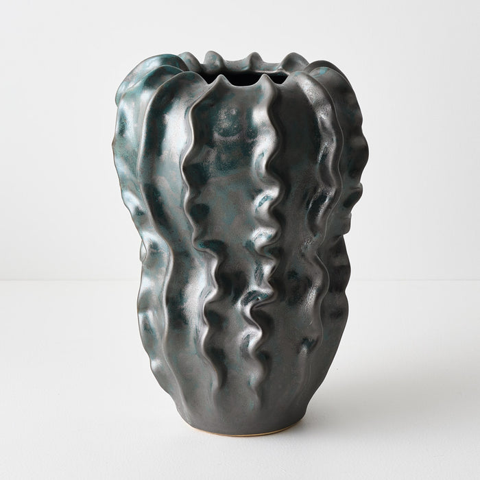 Zasha Vase Pine Green 31cm Pack of 2