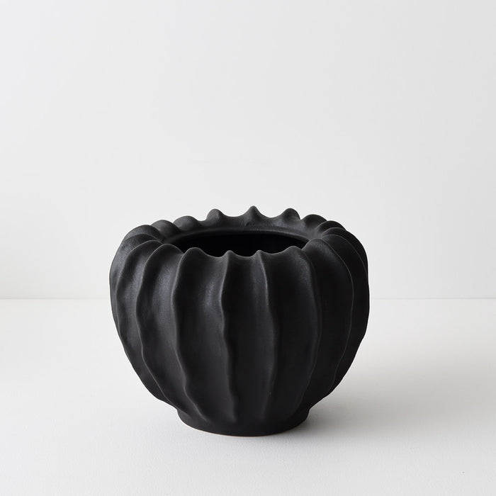 Zasha Pot Black 19cm x 25cm Pack of 2