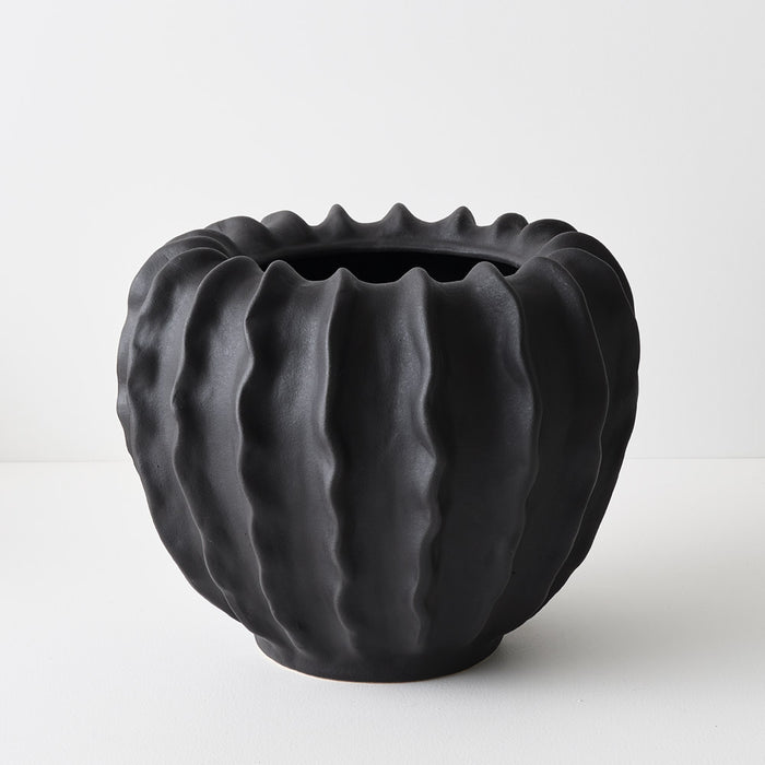 Zasha Pot Black 27cm Pack of 2