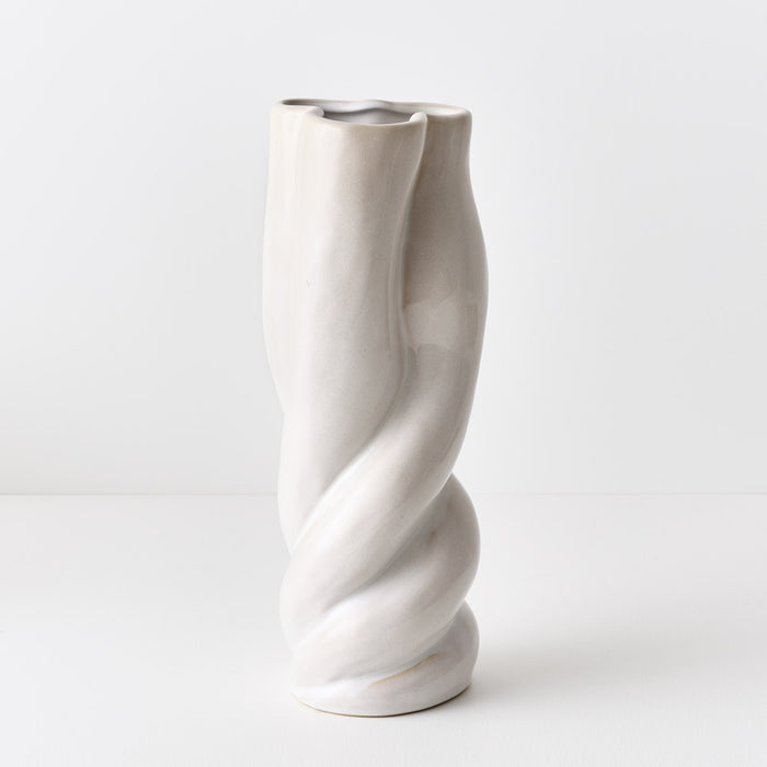 Duvessa Vase White 37cm x 14cm Pack of 2