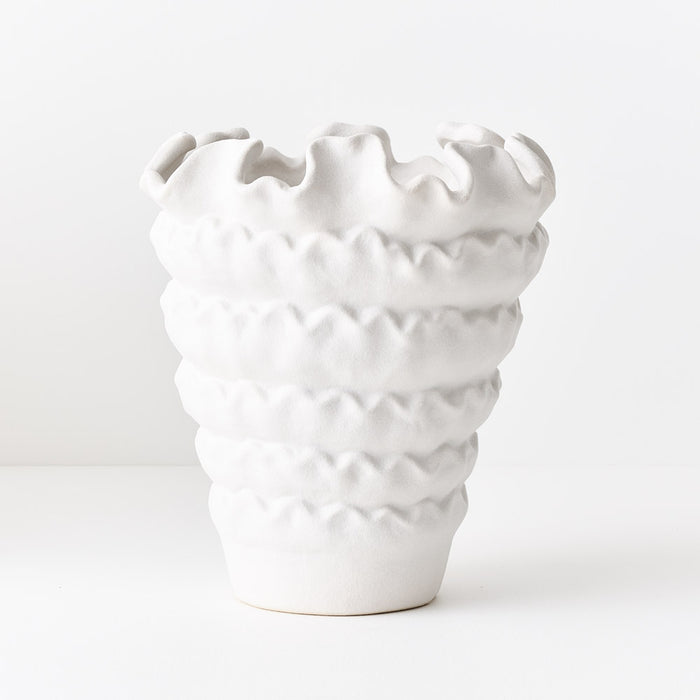 Zenika Pot White 22cm Pack of 2