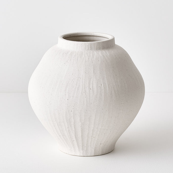 Lerato Pot White Chalk 25cm Pack of 2