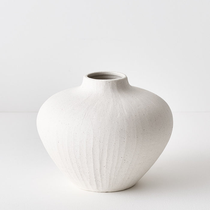 Lerato Pot White Chalk 20cm Pack of 2