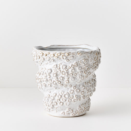 Coraline Pot White 19cm x 20cm Pack of 2
