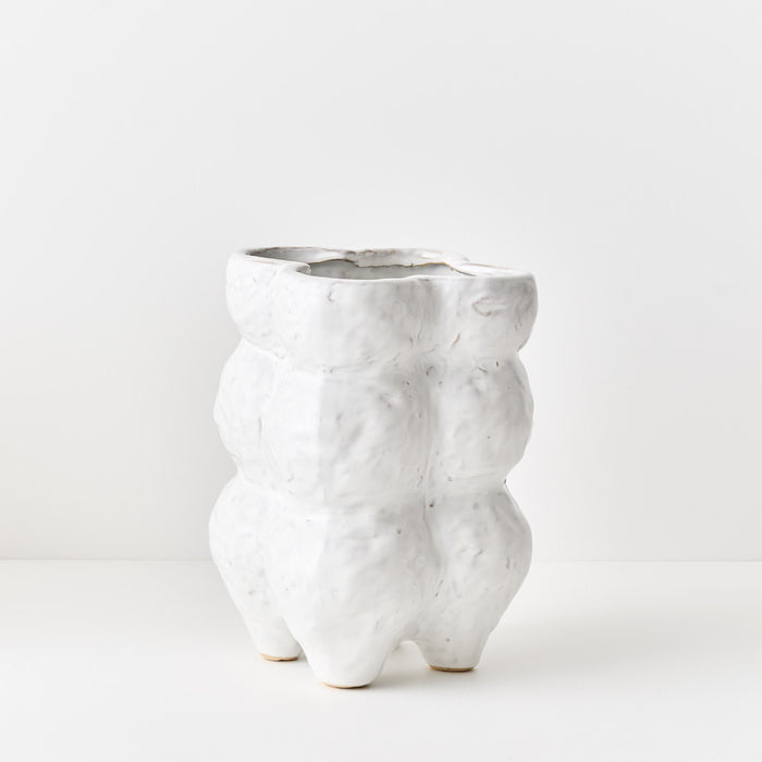 Jenna Vase White 28cm x 20cm Pack of 2