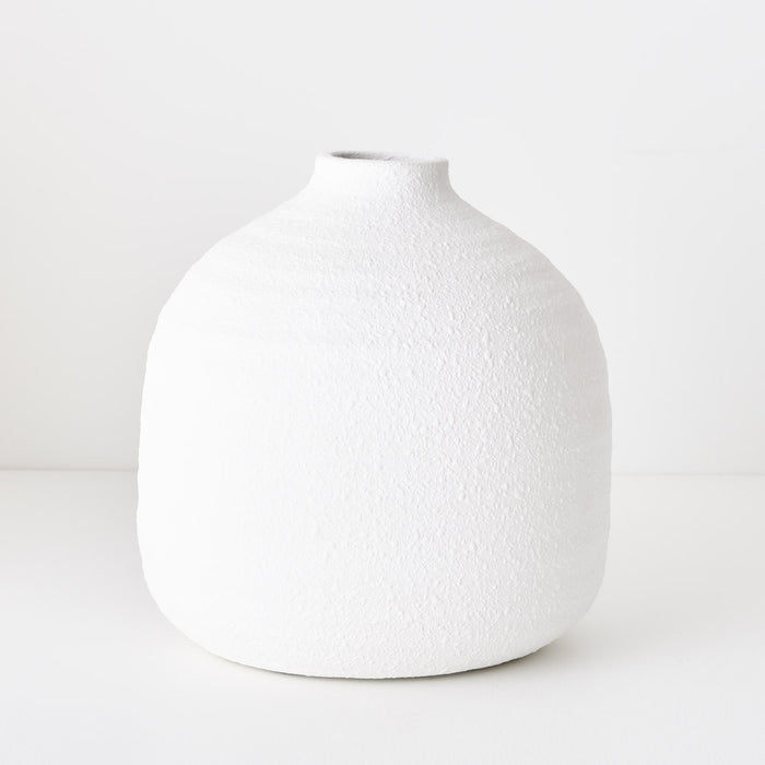 Vase Bowie White 20cm Pack of 2