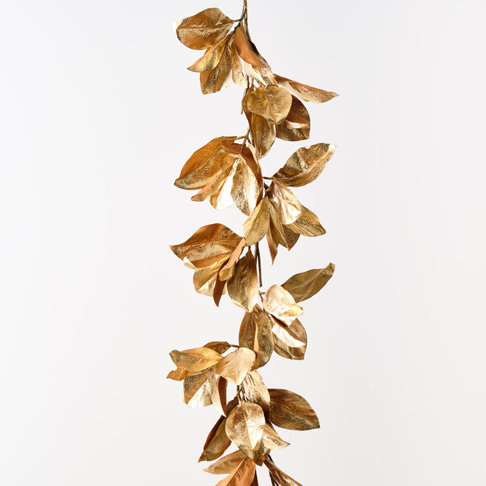 Magnolia Leaf Garland Gold 180cm Pack of 4