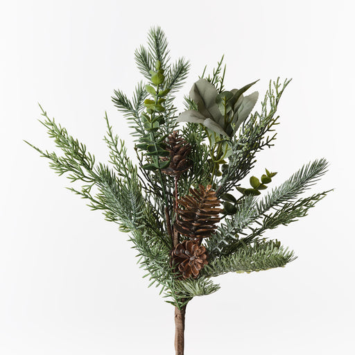 Pine Cone Mix Pick Grey Green 46cm Pack of 12