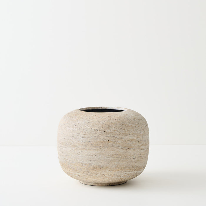 Pot Koro Ivory Travertine 30cm x 40cm