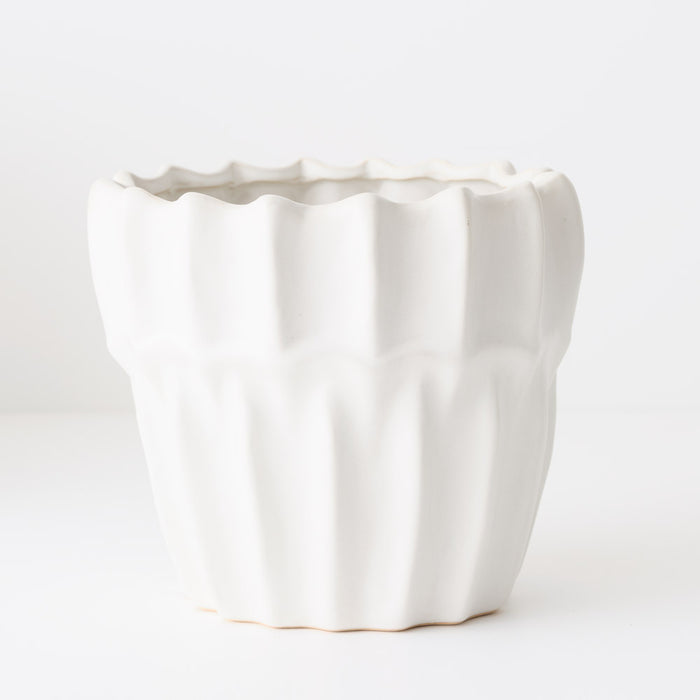 Haili Pot White 20cm x 22cm Pack of 2
